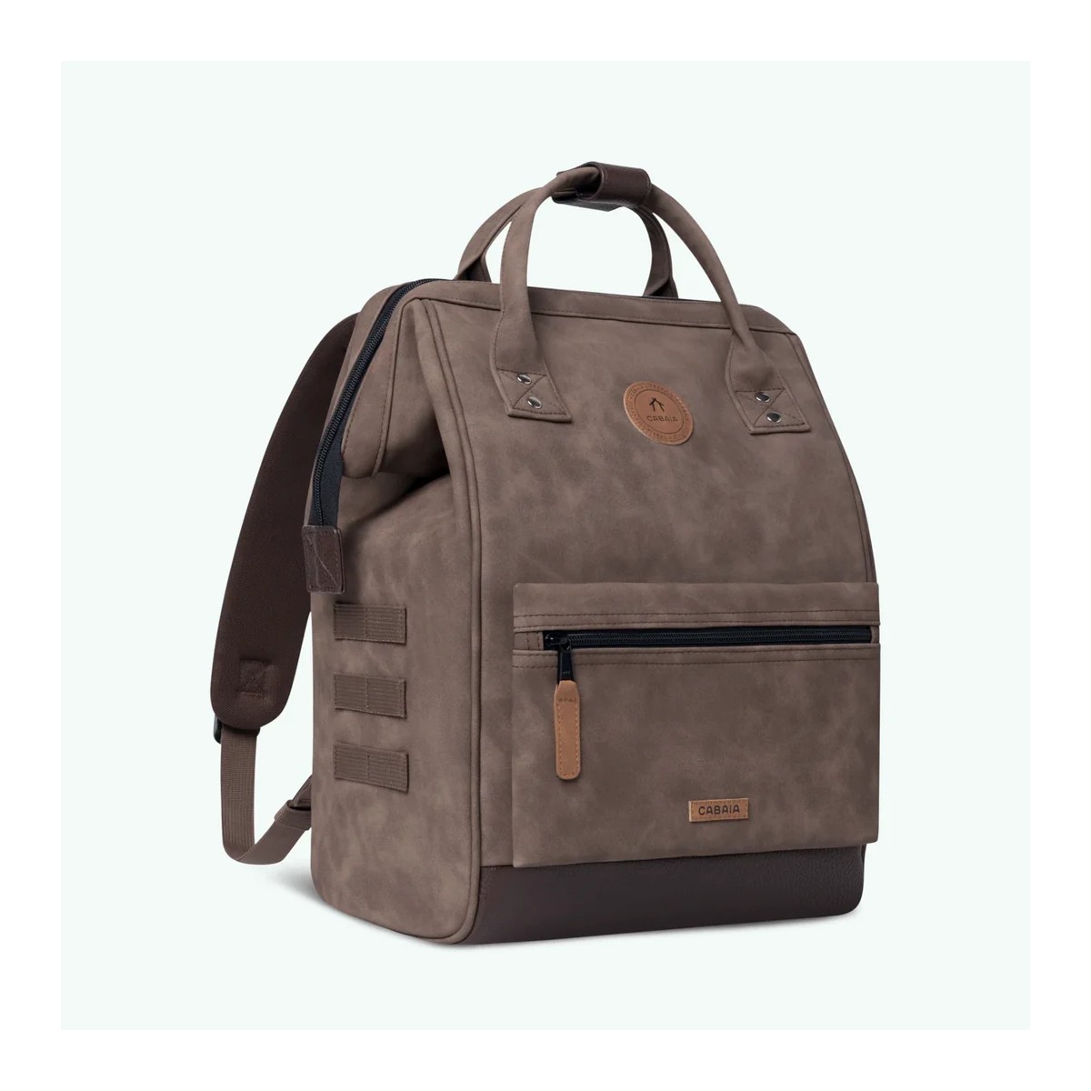 Cabaia - Sac à dos camel en cuir vegan