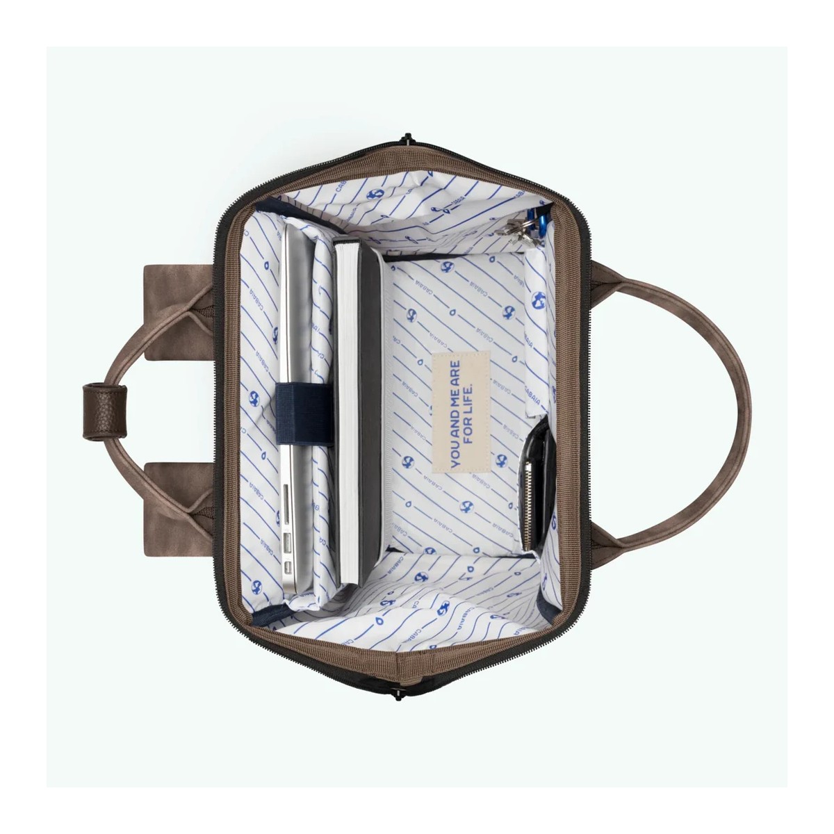 Cabaia - Sac à dos camel en cuir vegan