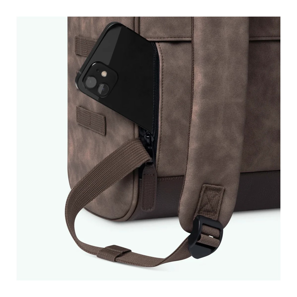 Cabaia - Sac à dos camel en cuir vegan