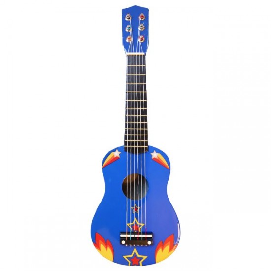 Le petit souk - Guitare en bois bleue