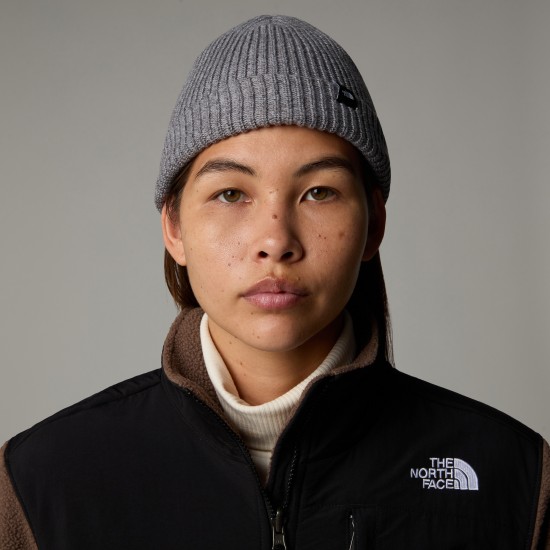 THE NORTH FACE - Bonnet gris chiné