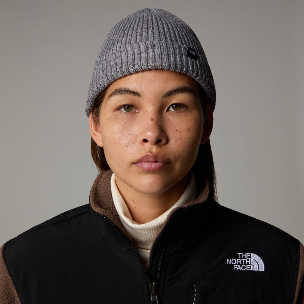 THE NORTH FACE - Bonnet bleu pétrole