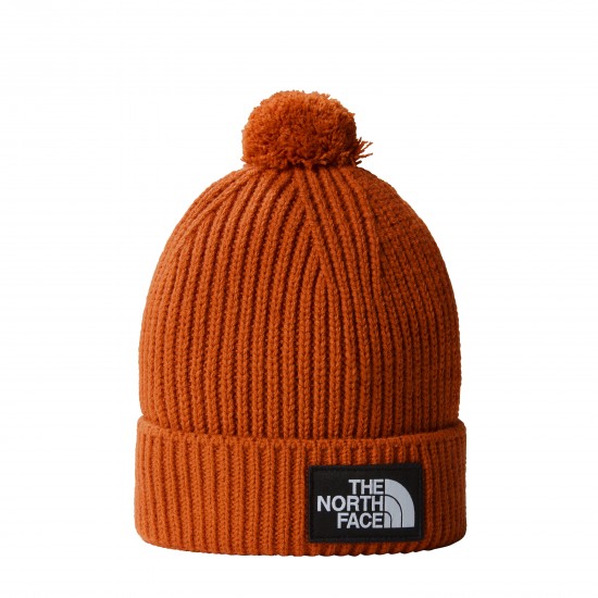 THE NORTH FACE - Bonnet brique à pompon