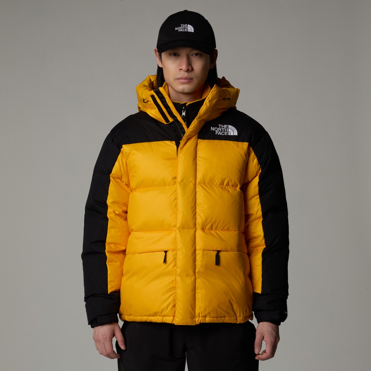 THE NORTH FACE - Parka en duvet noir et jaune