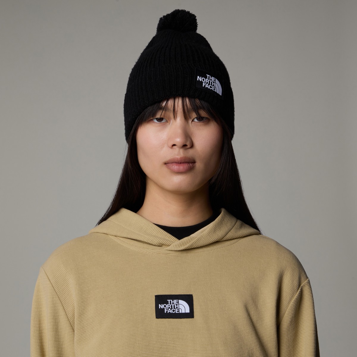 THE NORTH FACE - Bonnet logo box noir