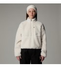 THE NORTH FACE -  Polaire col zippé blanche