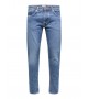 Selected homme - Jeans droit bleu denim