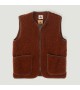 Coldbreaker - Gilet en laine sans manches cognac