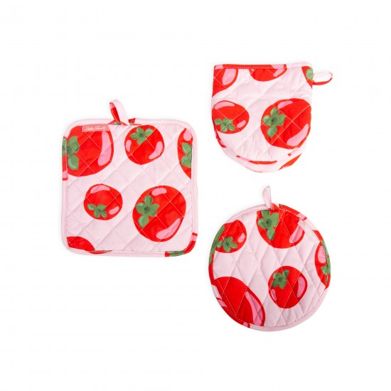 Helio Ferretti - Set de maniques motif tomate