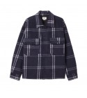 OBEY - Surchemise à carreaux bleu marine
