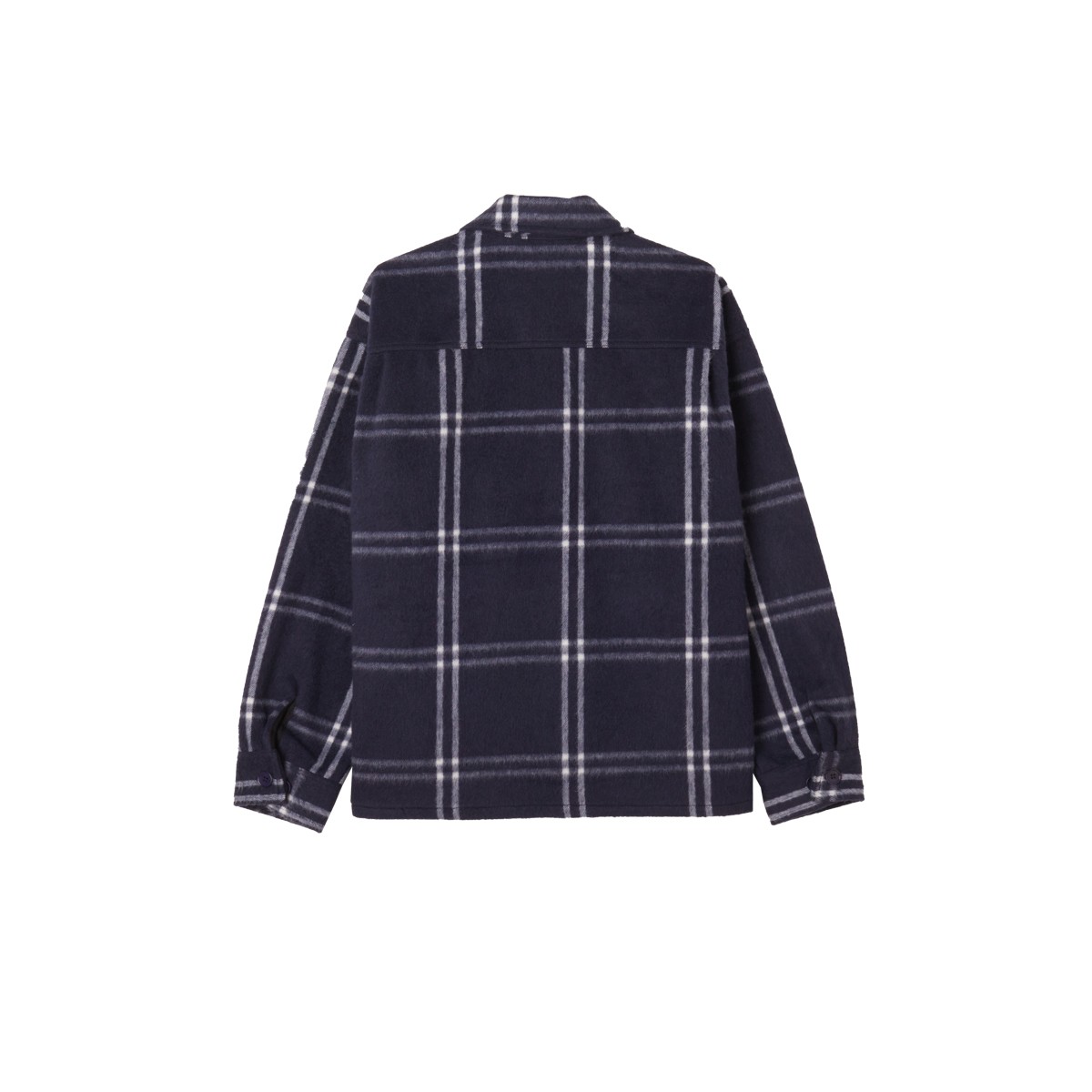 OBEY - Surchemise à carreaux bleu marine