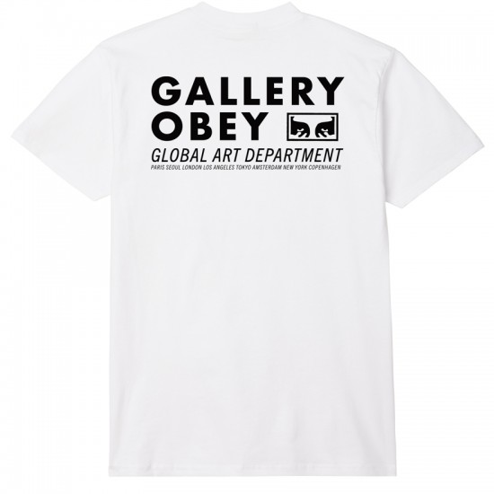 OBEY - T-shirt blanc sérigraphié