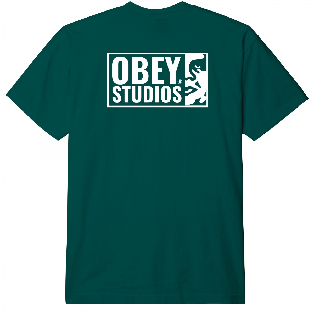 OBEY - T-shirt vert sérigraphié