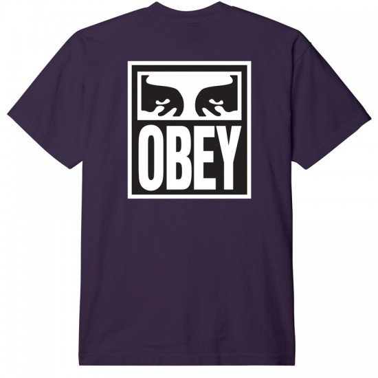 OBEY - T-shirt violet sérigraphié