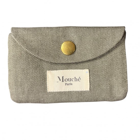 Mouché Paris - Pochette de mouchoirs olive