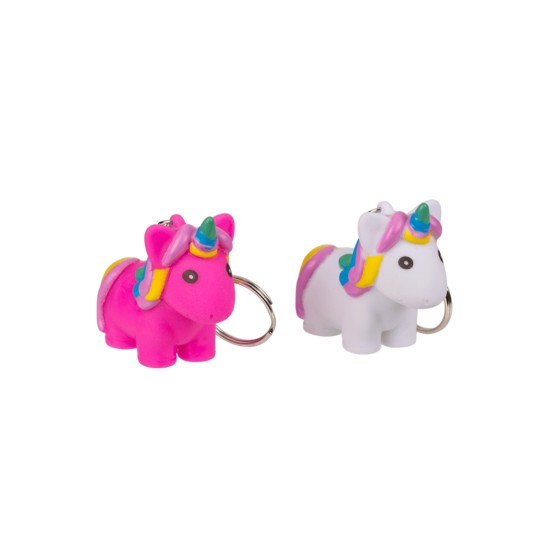 Porte-clés licorne lumineux