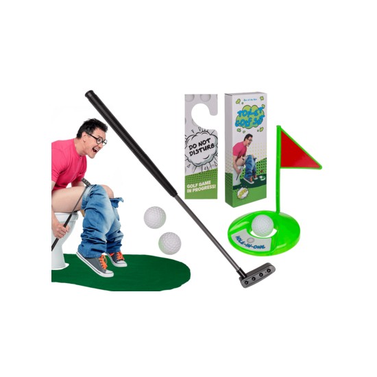 Jeu de golf pour toilette