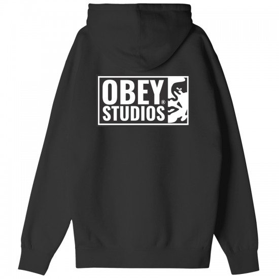 OBEY - Sweat à capuche noir