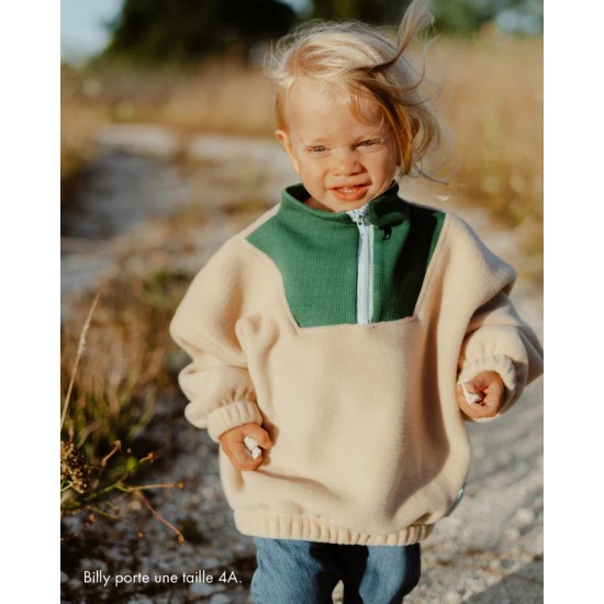 Émoi Émoi - Sweat polaire enfant beige