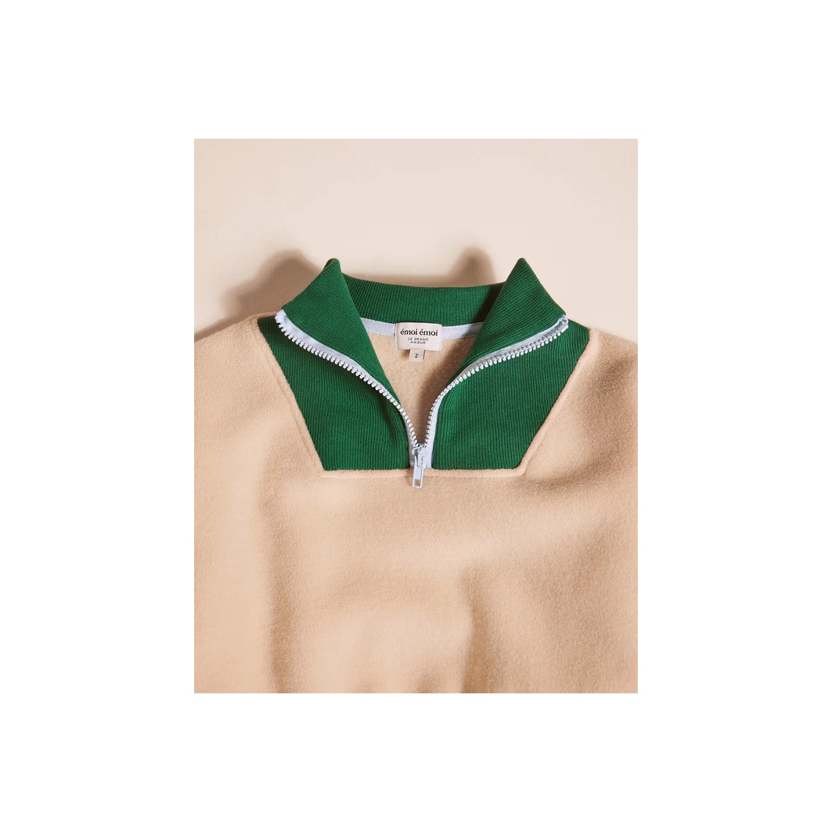 Émoi Émoi - Sweat polaire enfant beige