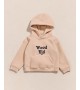 Émoi Émoi - Sweat à capuche polaire enfant beige