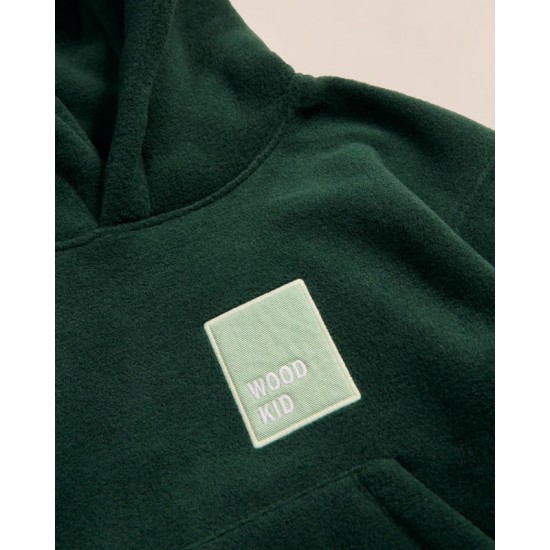 Émoi Émoi - Sweat à capuche polaire enfant vert 2
