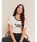 Émoi Émoi - T-Shirt côtelé crème