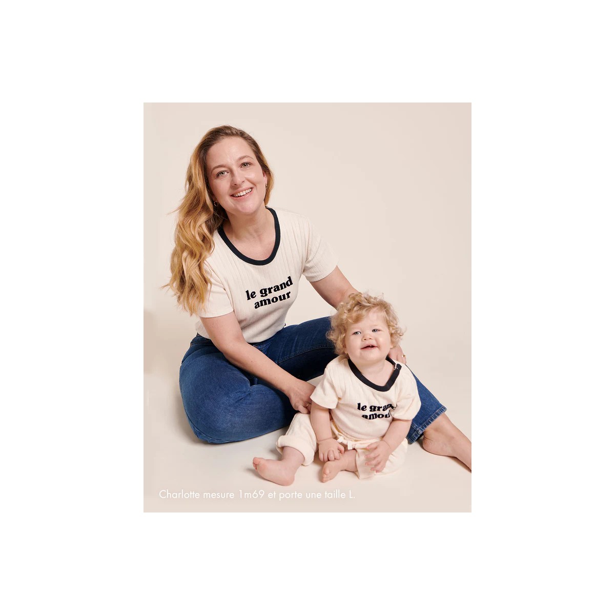 Émoi Émoi - T-Shirt côtelé crème