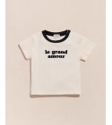 Émoi Émoi - T-Shirt côtelé crème