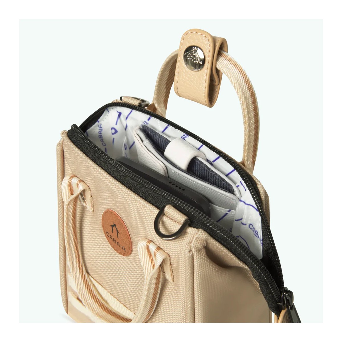 Cabaia - Micro sac bandoulière kaki