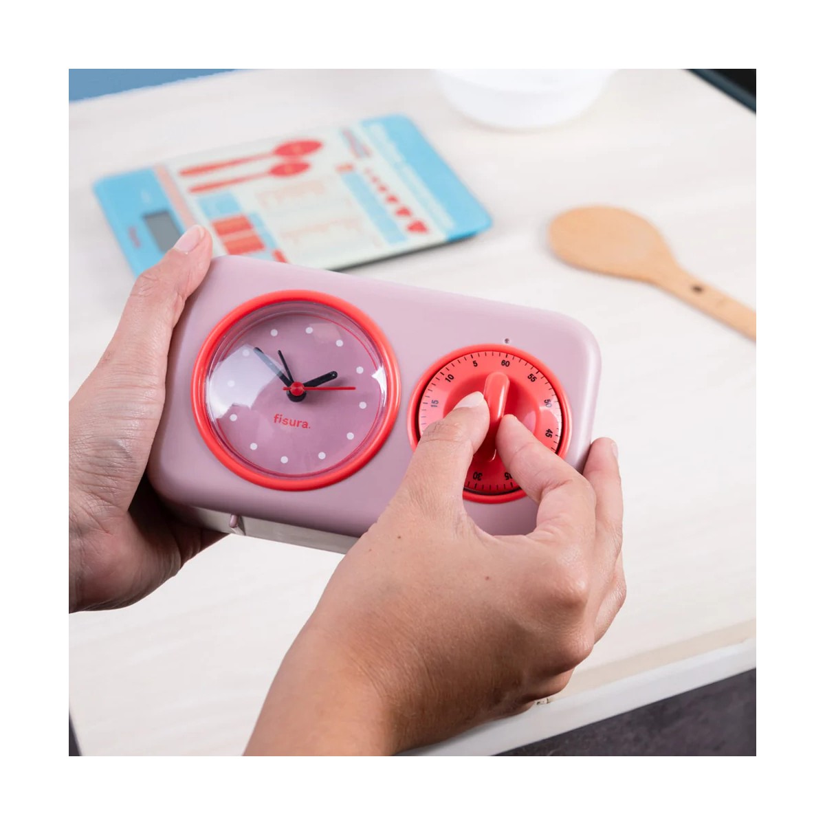 FISURA - Minuteur rétro noir