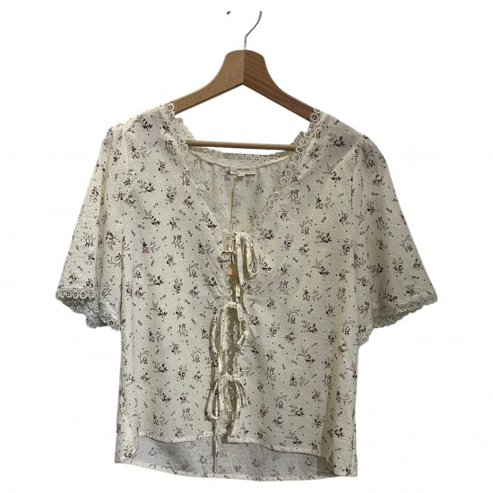 Blouse écrue à motif