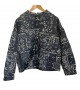 Veste motif paisley bleu marine