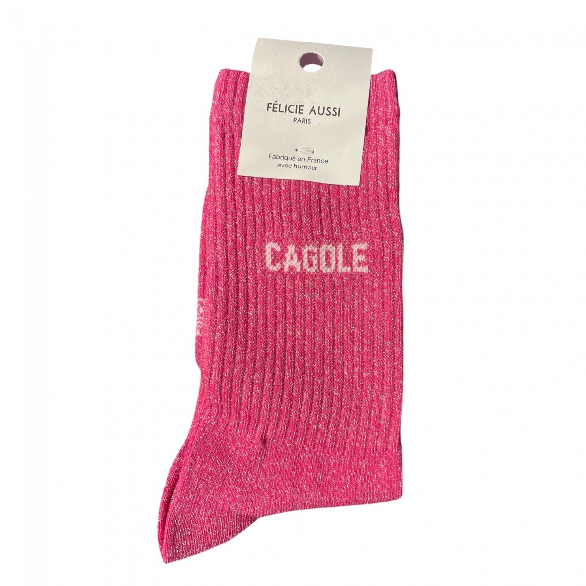 Félicie Aussi - Chaussettes femme lurex marine