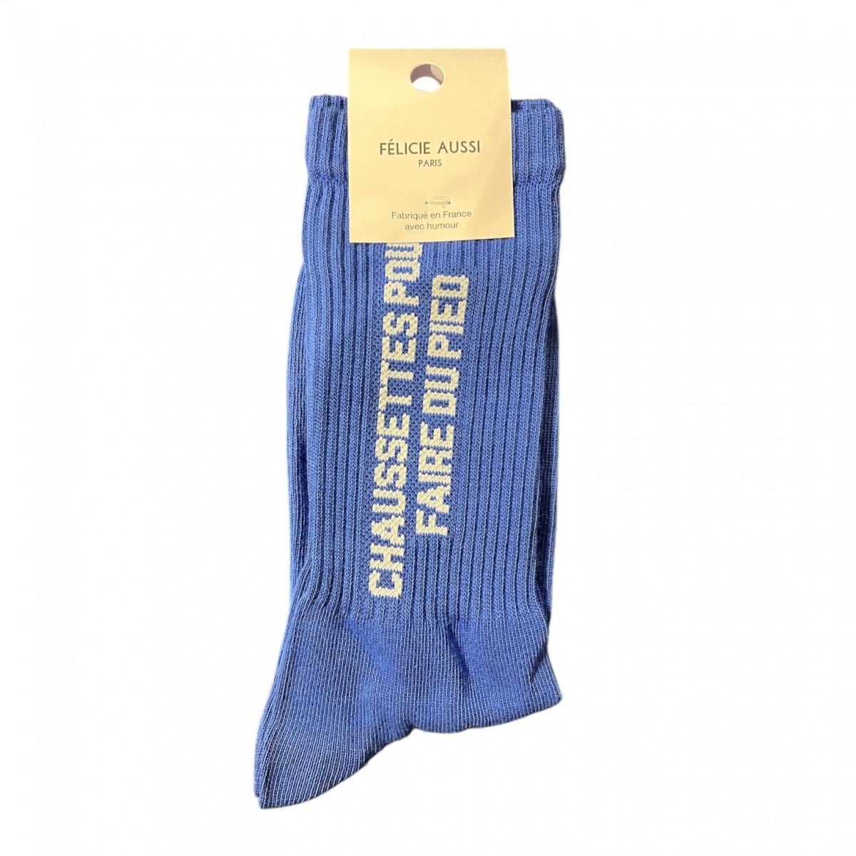 Félicie Aussi - Chaussettes homme bleues