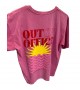 T-Shirt rose " Out of office "