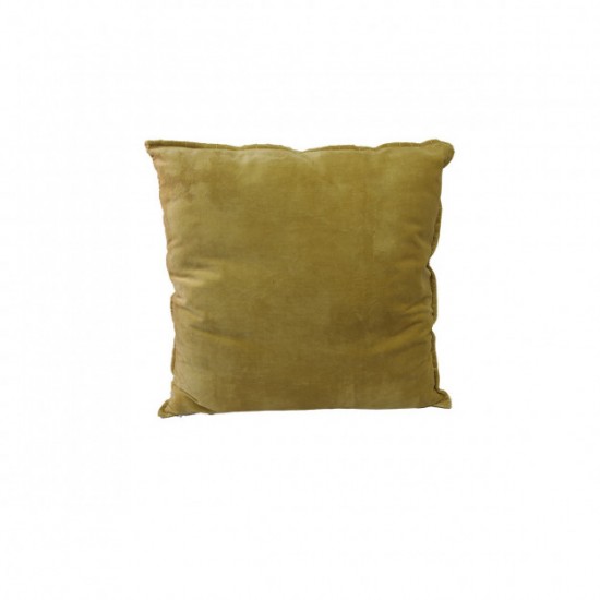 BAZARDELUXE - Coussin velours moutarde