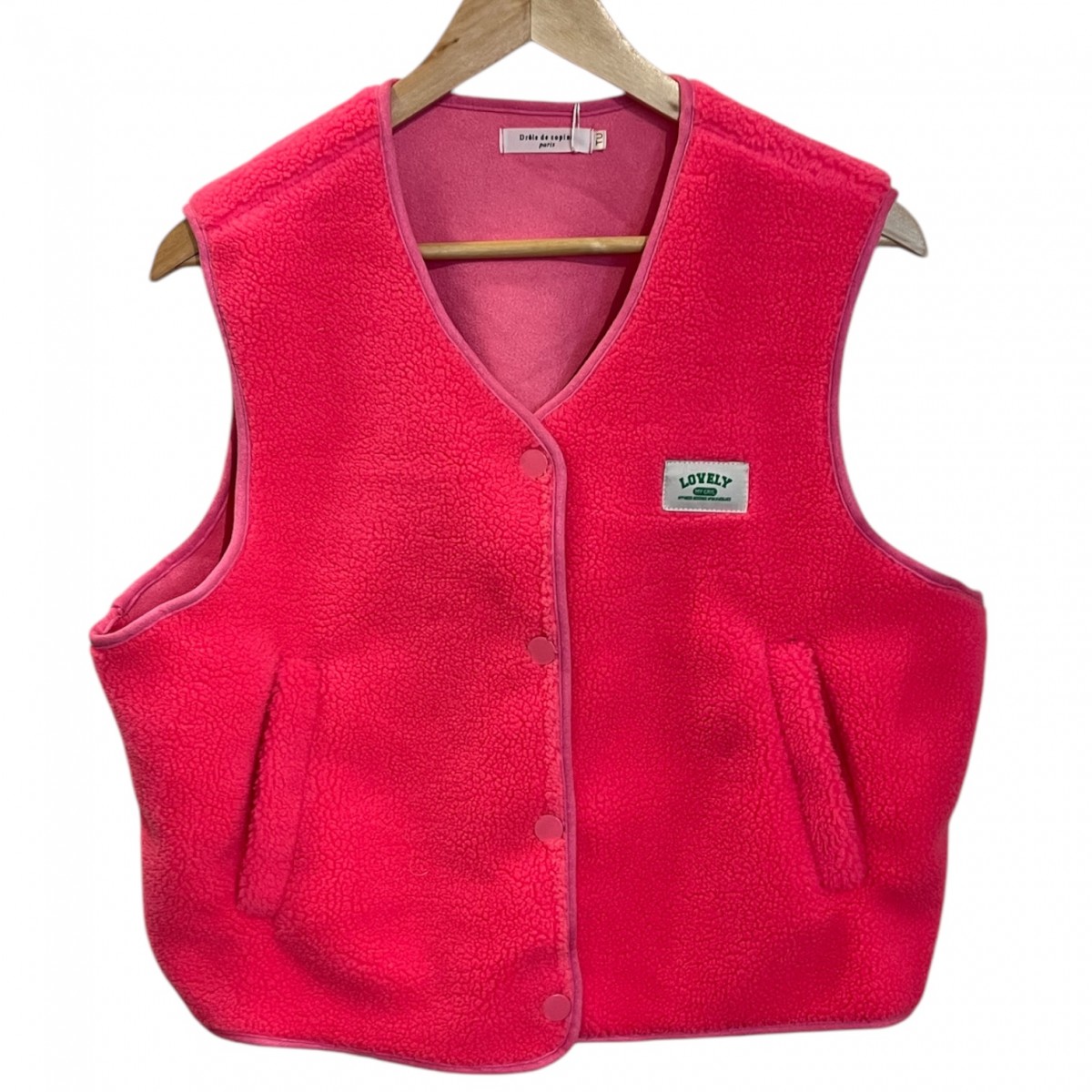 Gilet sans manches rose fluo