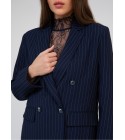 Blazer marine à rayures