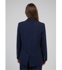 Blazer marine à rayures