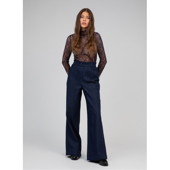 Pantalon large en jean