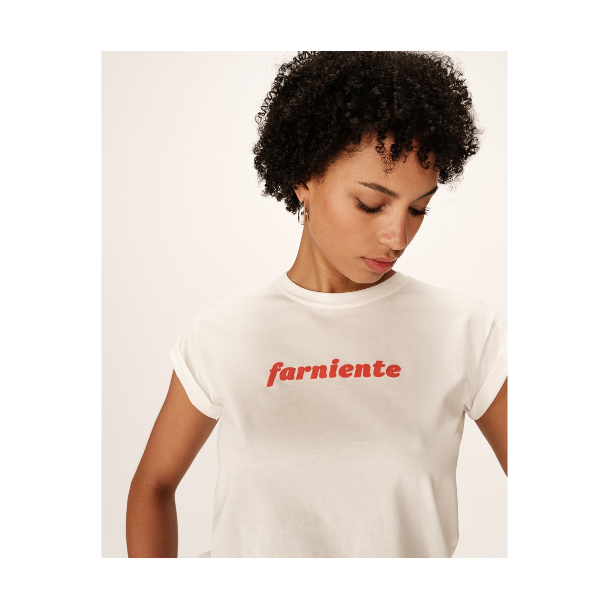 Grace et Mila - T-shirt blanc " Farniente "