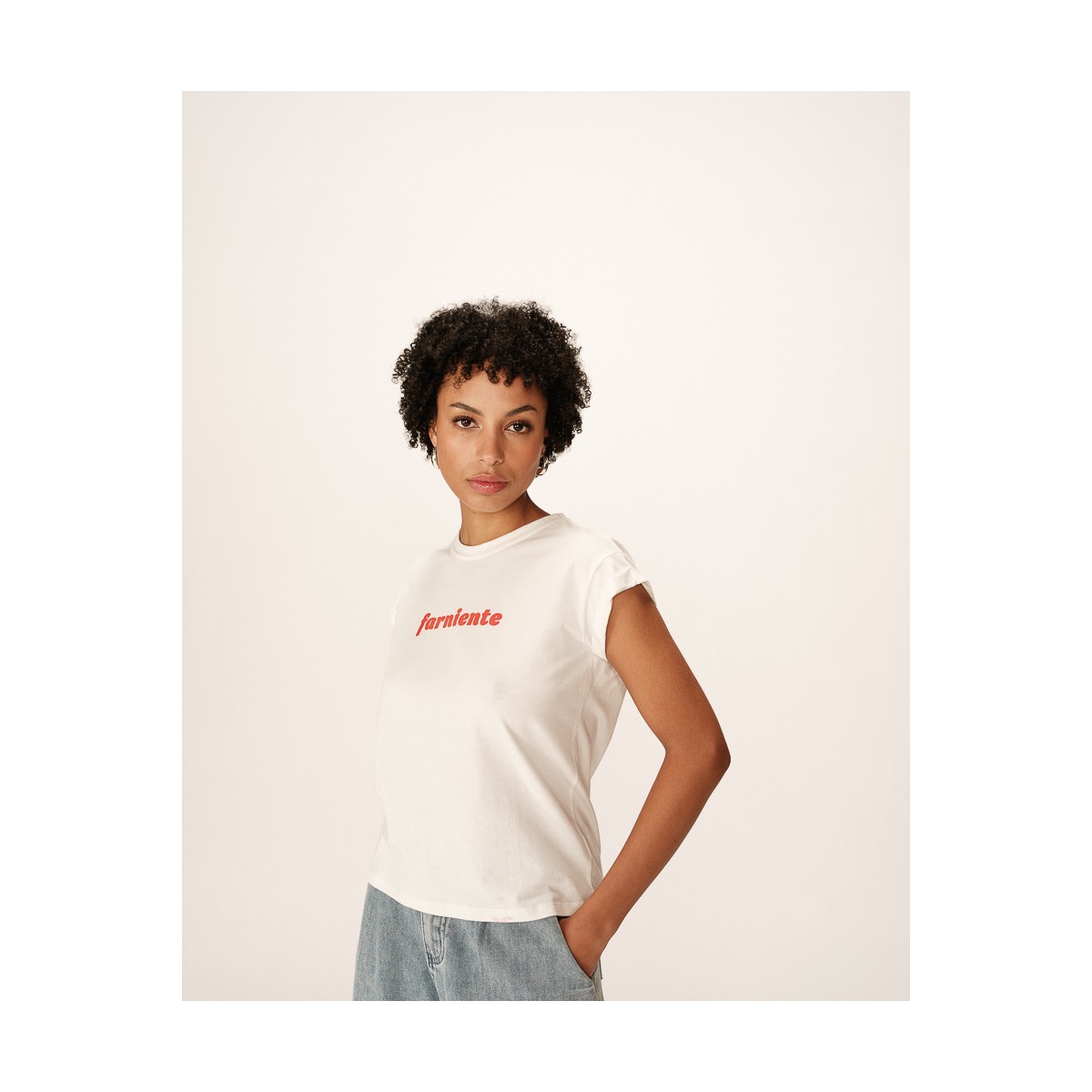 Grace et Mila - T-shirt blanc " Farniente "