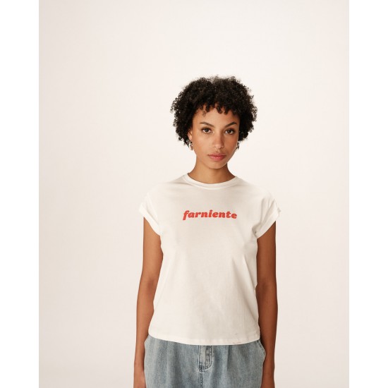 Grace et Mila - T-shirt blanc " Farniente "