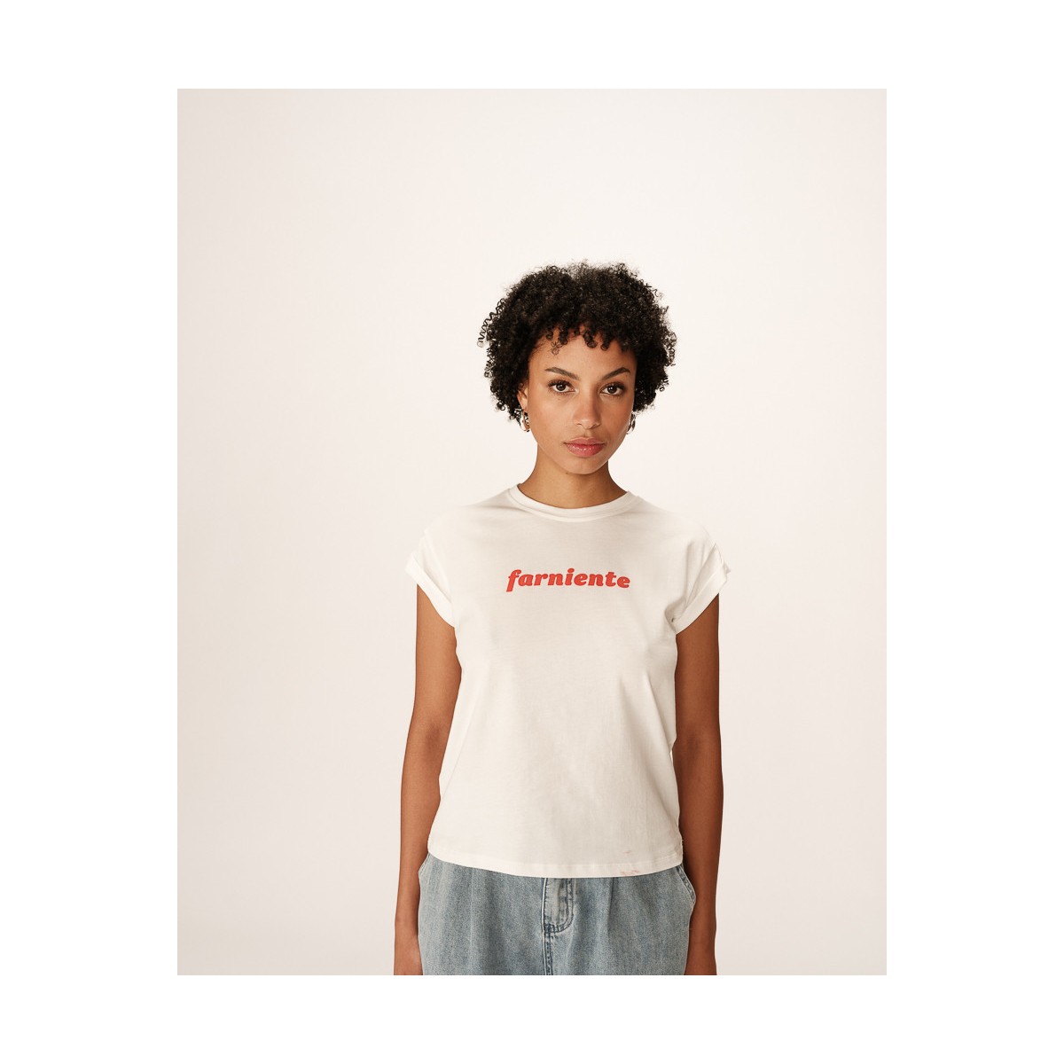 Grace et Mila - T-shirt blanc " Farniente "