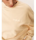 Grace et Mila - Sweat beige " Merci "