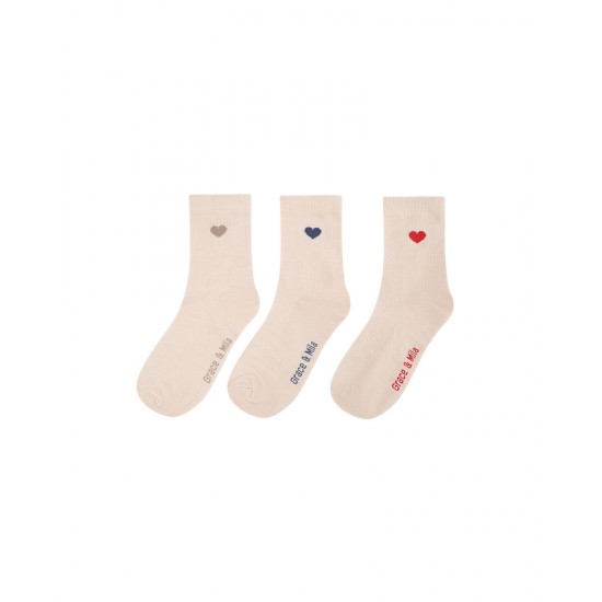 Grace et Mila - Pack 3 chaussettes