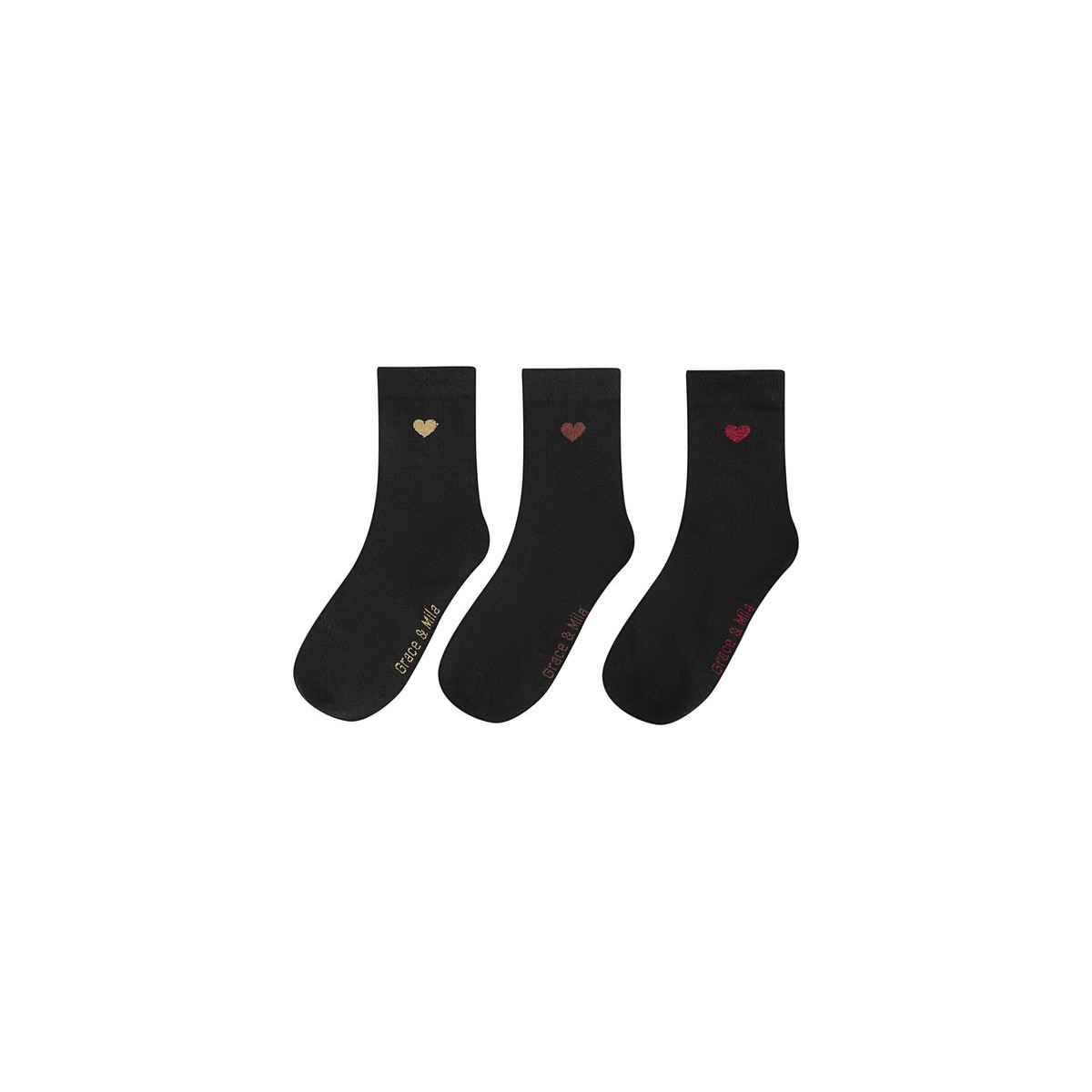 Grace et Mila - Pack 3 chaussettes