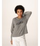 Grace et Mila - Pull oversize gris "Amore"