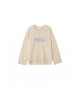 Grace et Mila - Pull oversize beige "Peace"